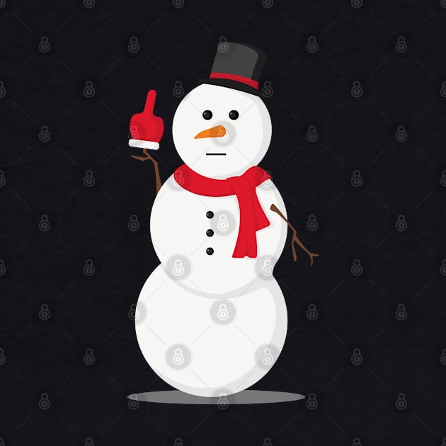 Snowman does not chill by Marzuqi che rose